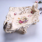 Hand-painted Ceramic Fruit Bowl and Wall Plate