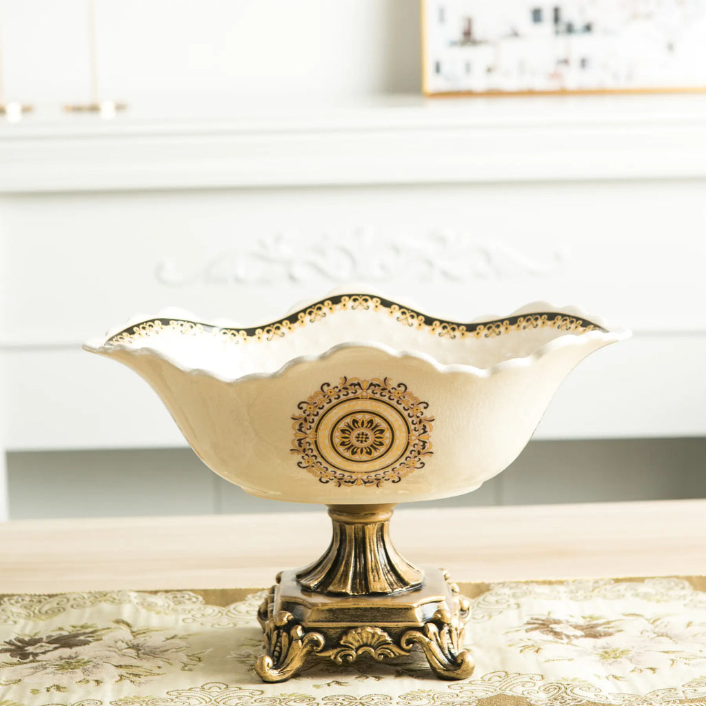 Creative Ceramic Fruit Bowl for Living Room Decor