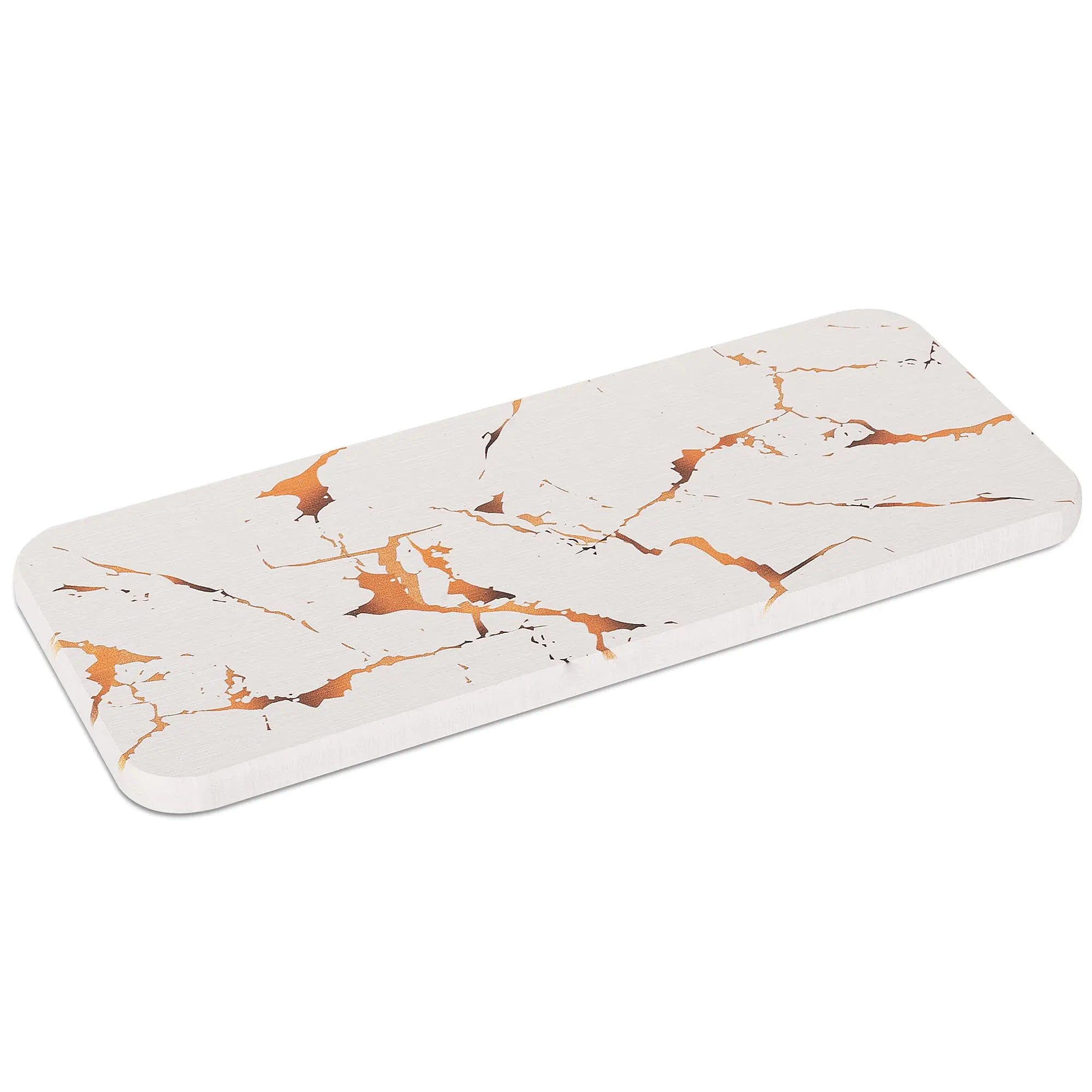 Water Absorbing Stone Tray for Sink Diatomite Bathroom Tray Quick Dry Dish Soap Holder Kitchen Sink Organizer for Modern Home Decor - Marble Gold