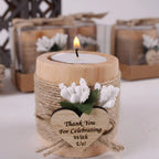 Wooden Candle Holder for Living Room and Parties