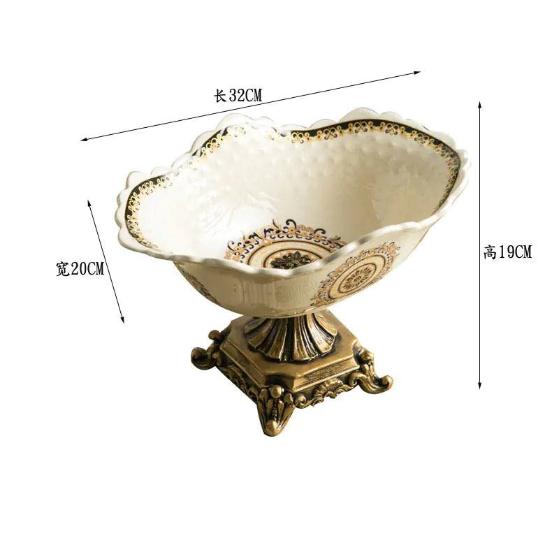 Creative Ceramic Fruit Bowl for Living Room Decor