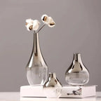 Modern Minimalist Glass Flower Vase for Home Decor