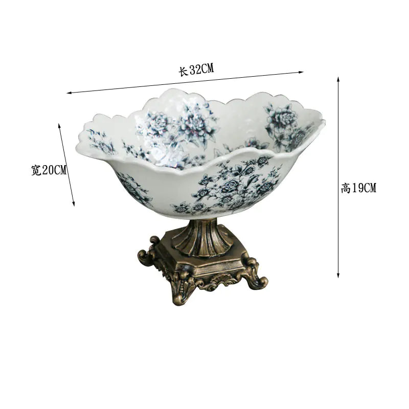 Creative Ceramic Fruit Bowl for Living Room Decor