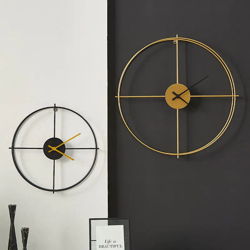 Modern Iron Art Clock for Living Room Use