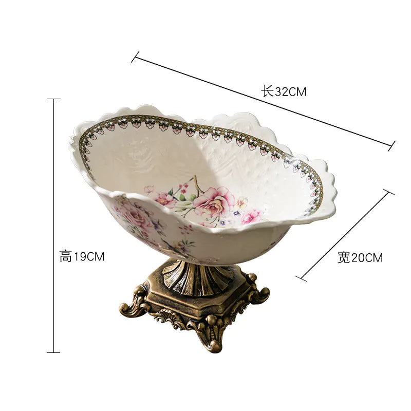 Creative Ceramic Fruit Bowl for Living Room Decor