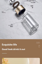 Double-Layer Glass Tea Cup