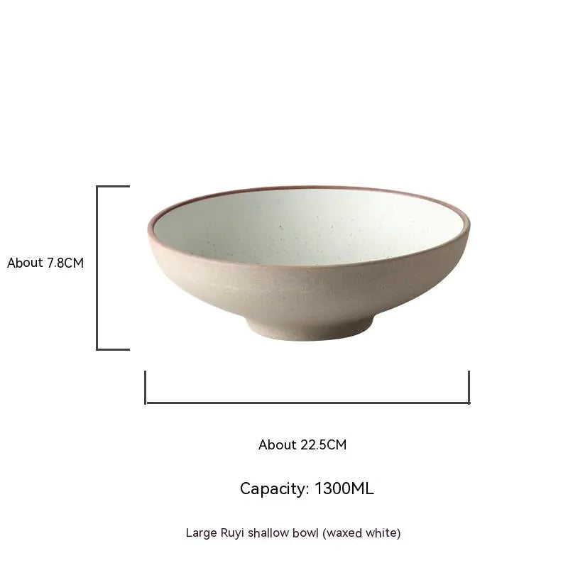 Large Ceramic Restaurant Bowl Set