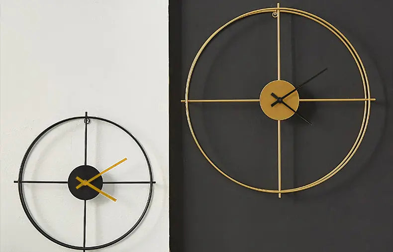 Modern Iron Art Clock for Living Room Use