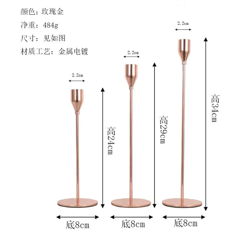 Nordic Vintage Candle Holder for Elegant Dining Decor