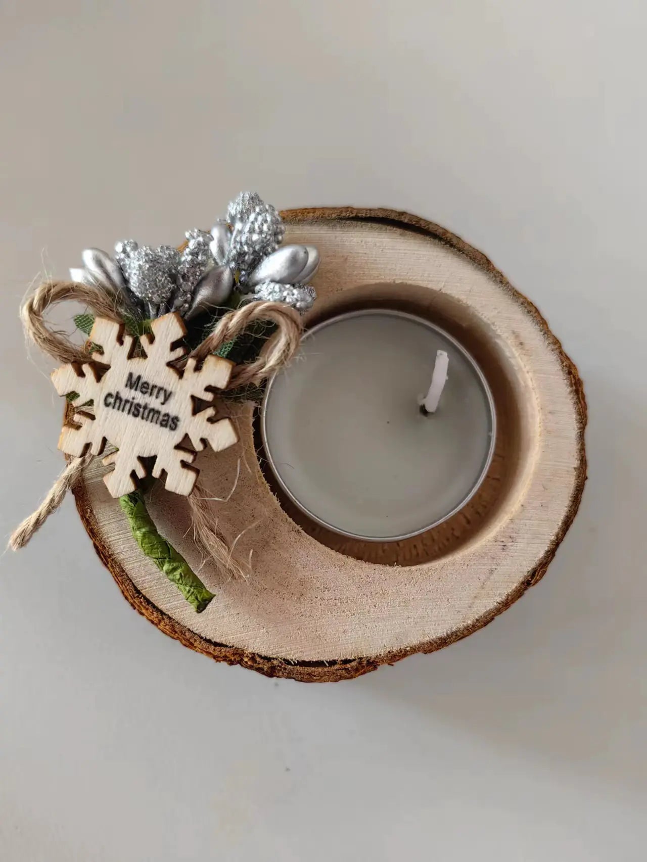 Wooden Candle Holder for Living Room and Parties