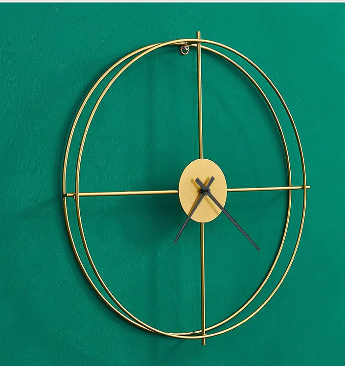 Modern Iron Art Clock for Living Room Use