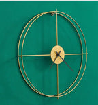 Modern Iron Art Clock for Living Room Use