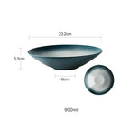 Retro Elegance Porcelain Dining Bowl