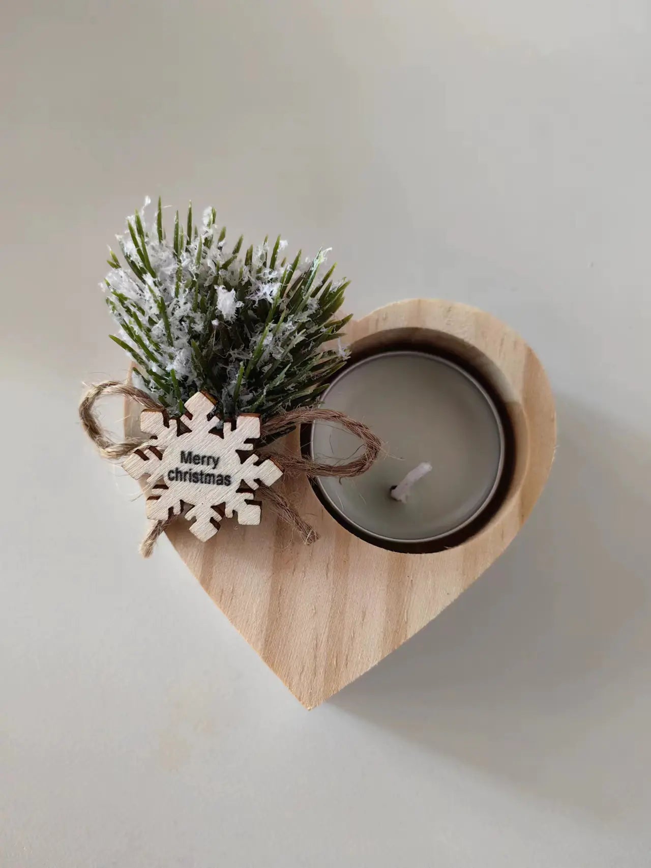 Wooden Candle Holder for Living Room and Parties