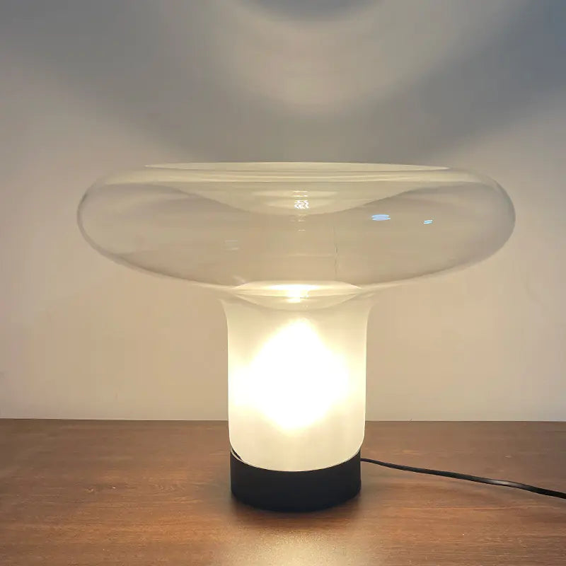 Italian Designer Glass Table Lamp for Luxury Decor