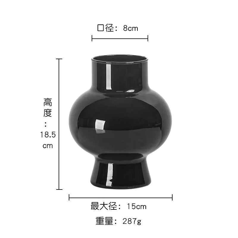 Luxury Vintage Glass Vase for Elegant Floral Decor