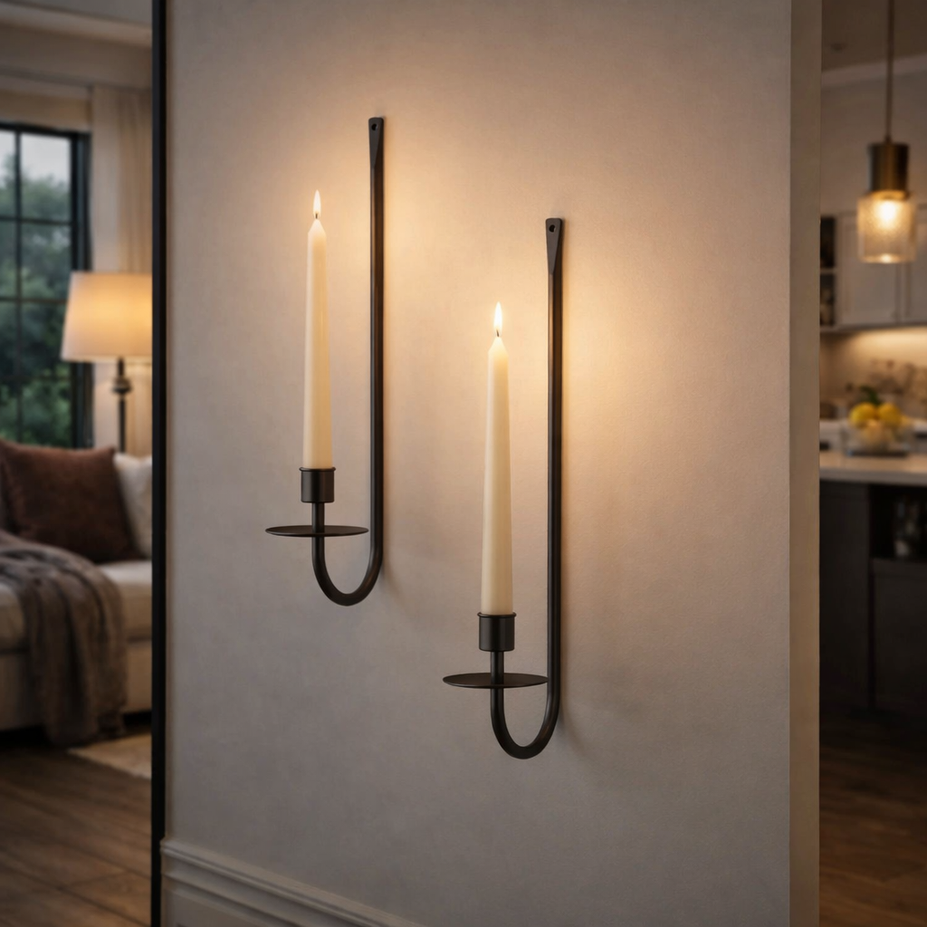 Aurum Noir Wall Sconce — Set of 2