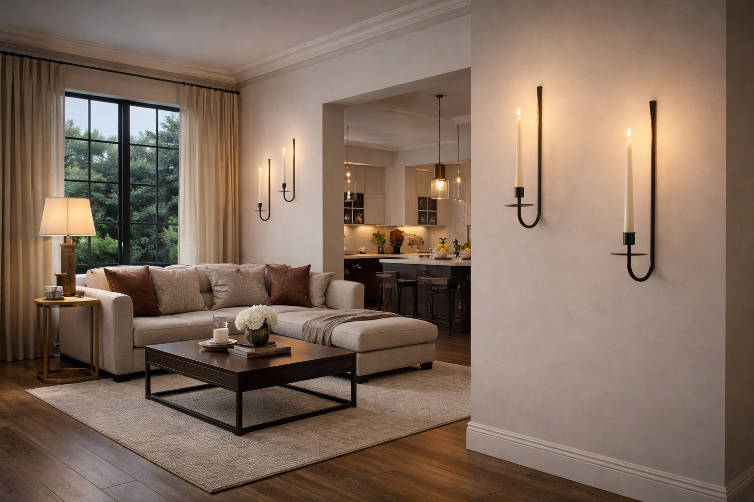 Aurum Noir Wall Sconce — Set of 2