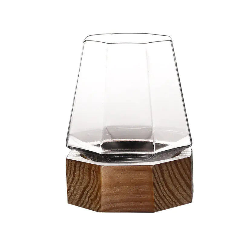 Octagonal Diamond Handmade Wine Glass Tumbler