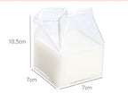 Square Milk Box Glass Cup