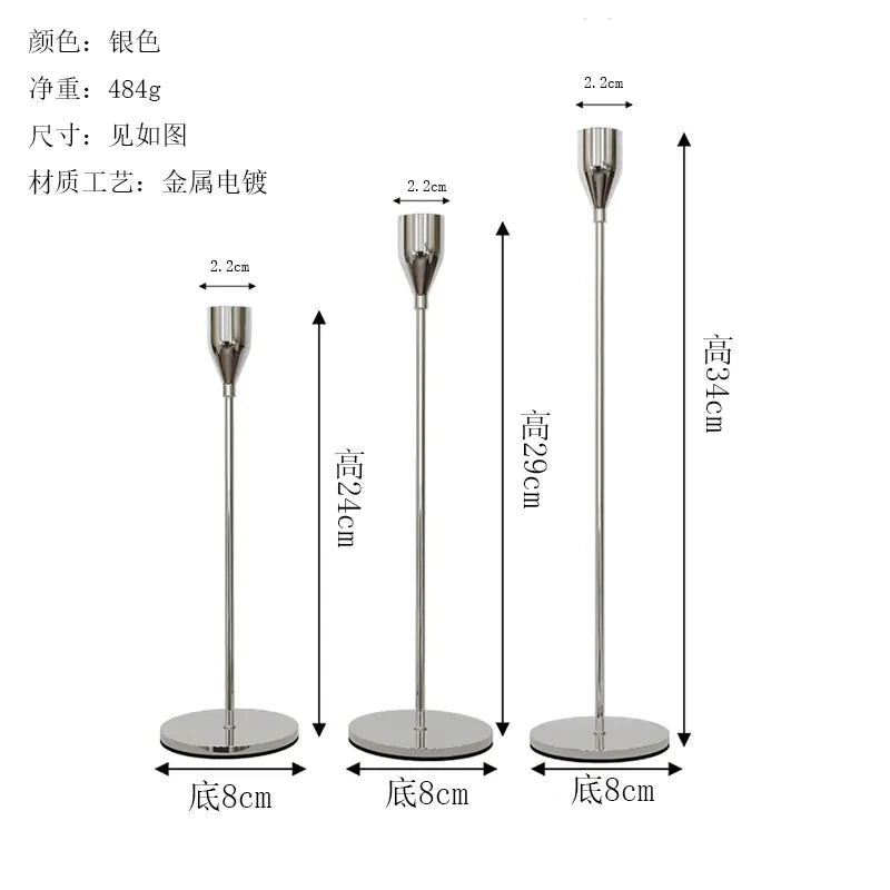 Nordic Vintage Candle Holder for Elegant Dining Decor