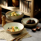Large Ceramic Restaurant Bowl Set