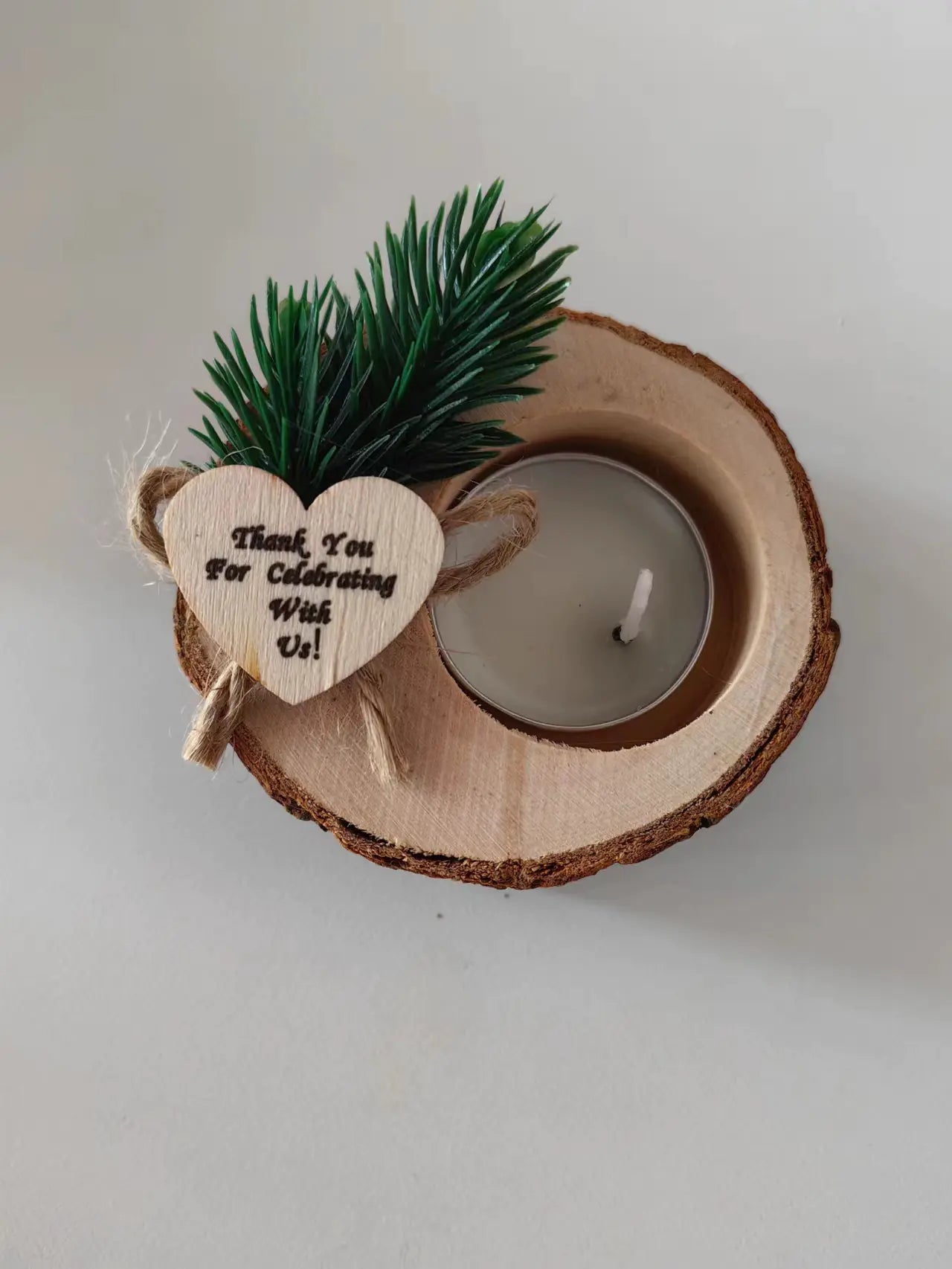 Wooden Candle Holder for Living Room and Parties