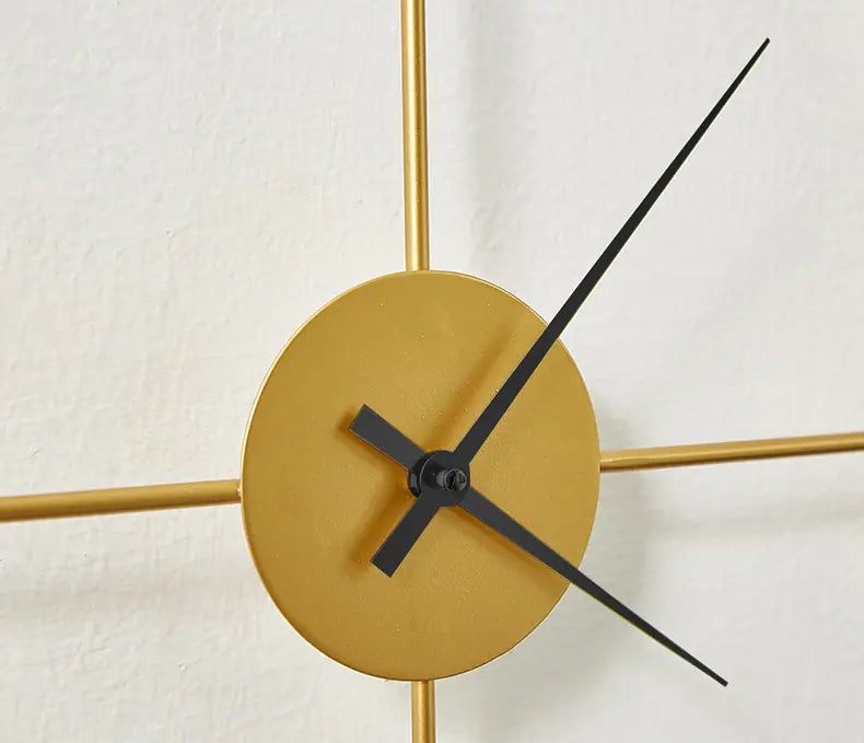 Modern Iron Art Clock for Living Room Use