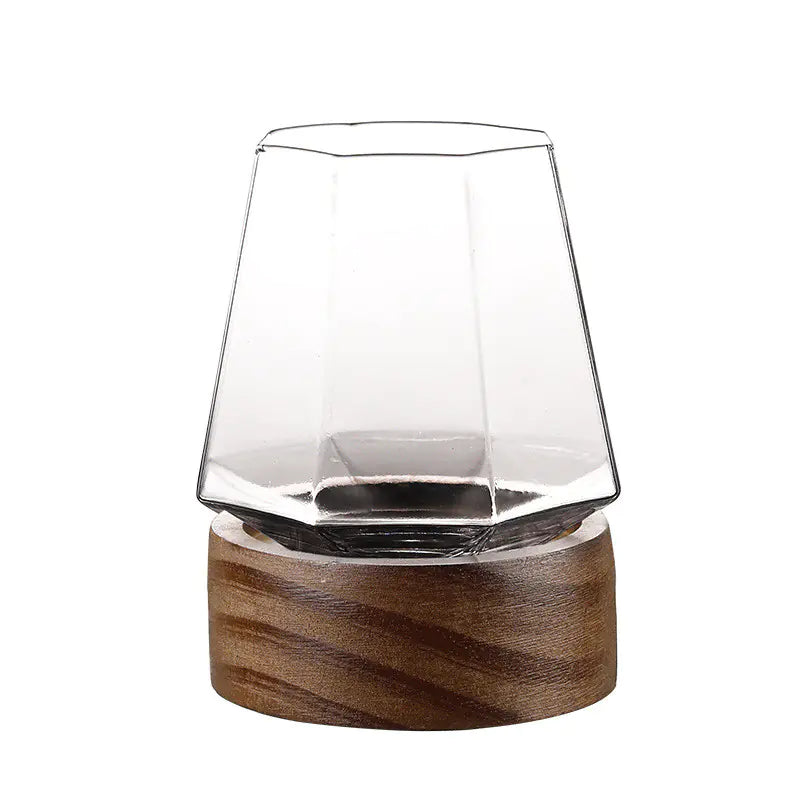 Octagonal Diamond Handmade Wine Glass Tumbler