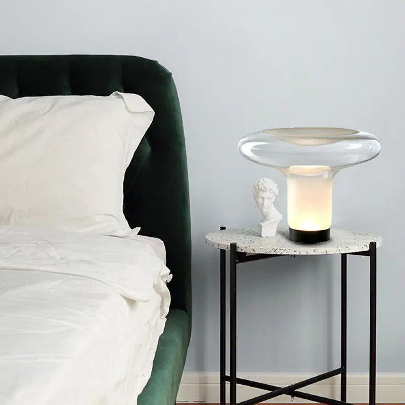 Italian Designer Glass Table Lamp for Luxury Decor