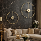 Modern Iron Art Clock for Living Room Use