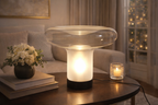 Italian Designer Glass Table Lamp for Luxury Decor