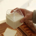 Square Milk Box Glass Cup
