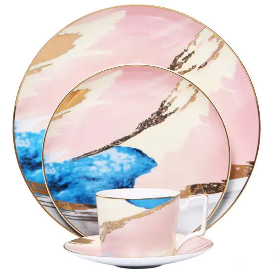 Ceramic Dinner Plates for Home Use and Banquets