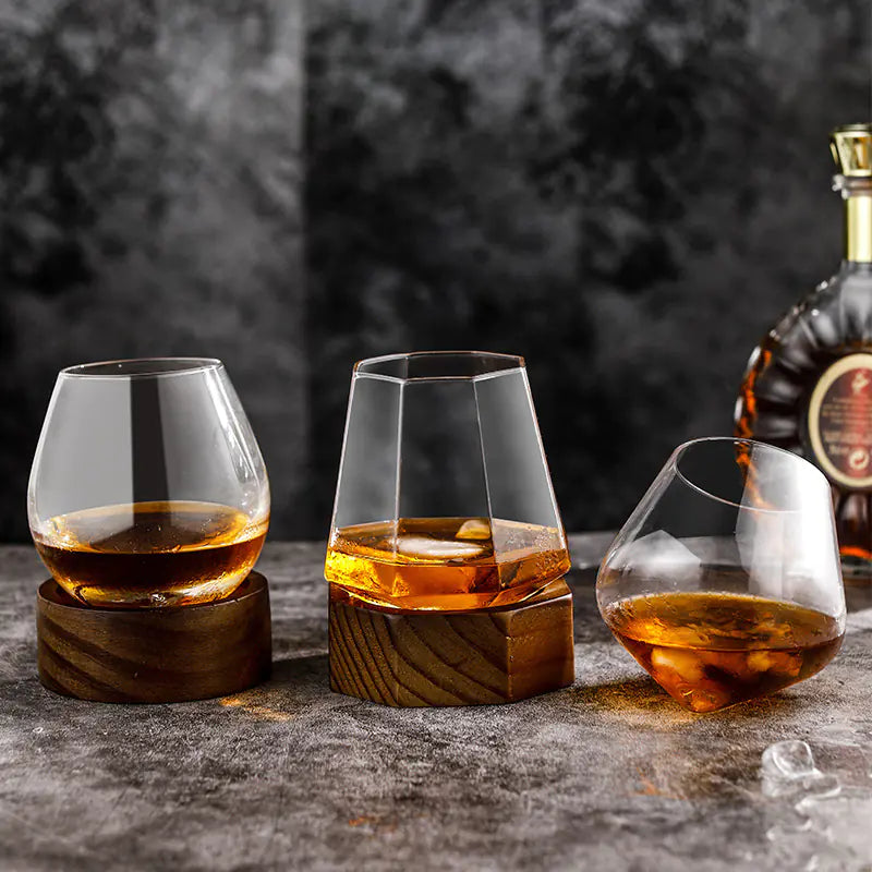 Octagonal Diamond Handmade Wine Glass Tumbler