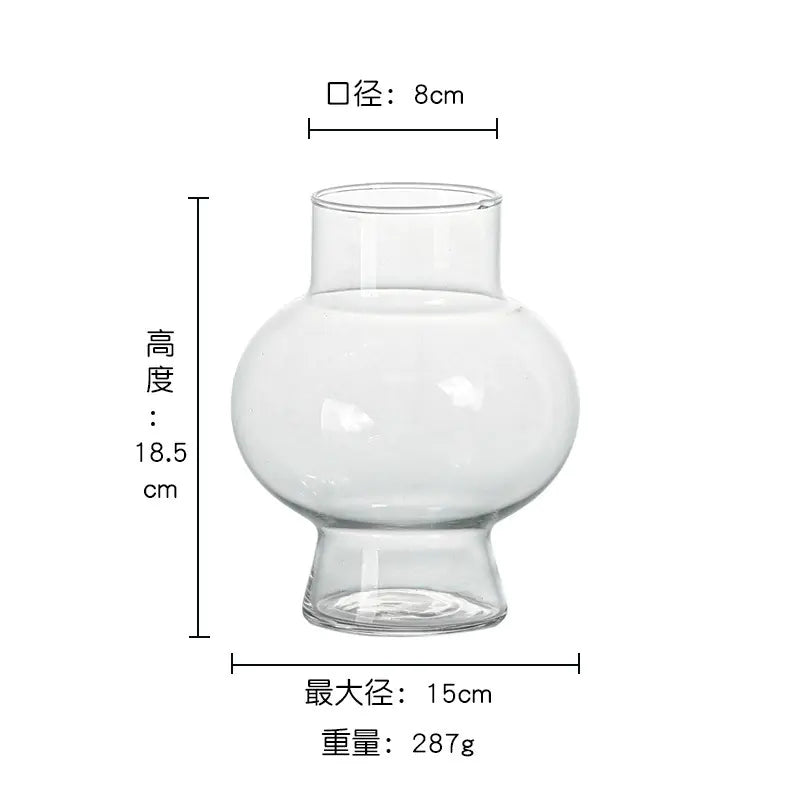 Luxury Vintage Glass Vase for Elegant Floral Decor