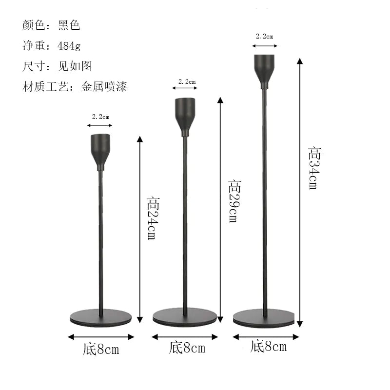 Nordic Vintage Candle Holder for Elegant Dining Decor