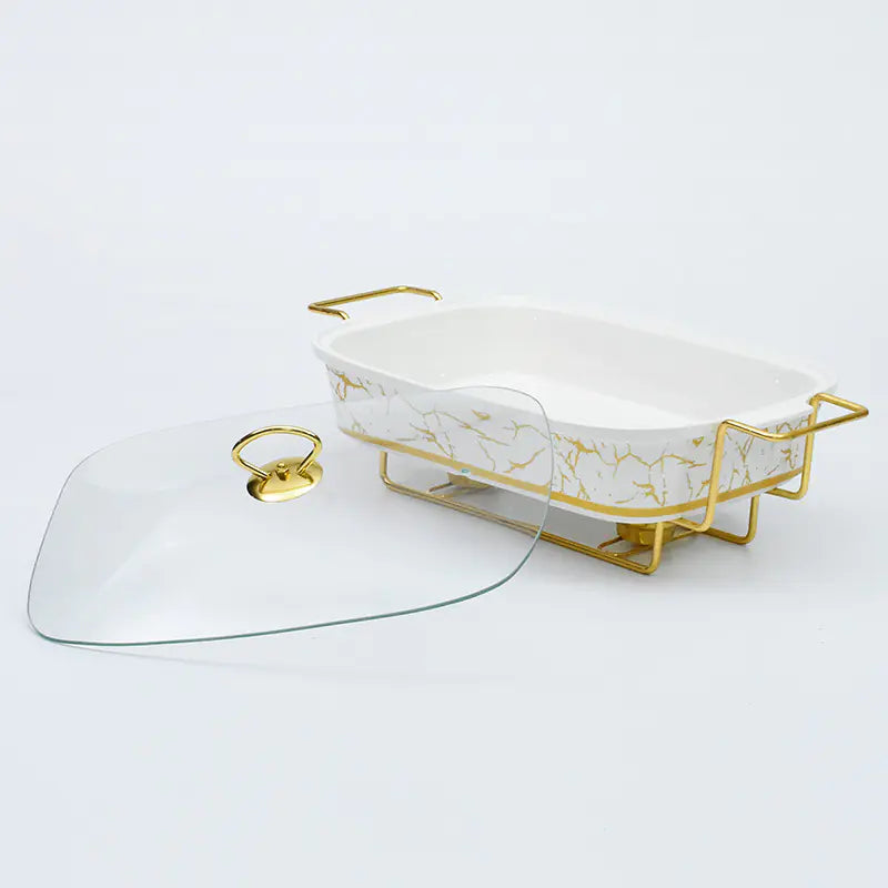 Ceramic Dining Stove for Square Food Heating Container