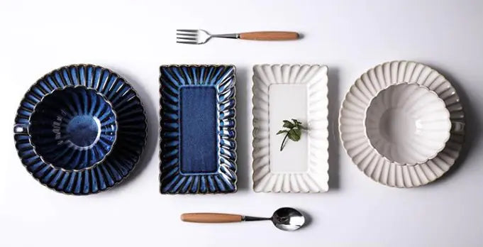 Aurum Ripple Dining Set plates and bowls